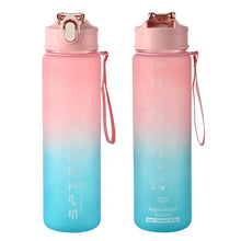 Load image into Gallery viewer, 800ML Large Capacity Sports Water Bottle | Leak-Proof BPA-Free Plastic Jug with Straw & Rope for Gym, Outdoor & Travel