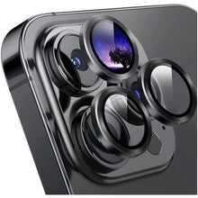 Load image into Gallery viewer, Camera Lens Protector for iPhone 14 Pro Max Plus 13 12 Mini 14Pro iPhone14 13Pro 14Plus 12Pro Glass Protection Protective Film Metallic Camera Ring Lens Protector with Glass Cover