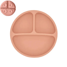 Load image into Gallery viewer, Silicone Baby Sucker Plate & Rice Spoon Set Cute Cartoon Tableware