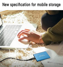 Load image into Gallery viewer, External Hard Drive SSD 4TB - USB 3.0 Solid Disk Fast Transfer Shockproof Large Backup Plug & Play Compatible with Mac/PC/Phones