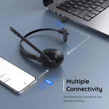 Load image into Gallery viewer, EKSA - H5 Bluetooth 5.0 Headsets, PC Wireless Headphones, 2 Mics ENC Earphones, with Charging Base USB Dongle for Office