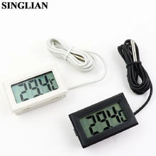 Load image into Gallery viewer, Embedded Electronic LCD Digital Display Thermometer Refrigerator Fish Tank Temperature Measurement 1/2/3M Waterproof Probe Cable