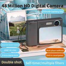 Load image into Gallery viewer, 2.4 Inch Kids Digital Camera 1080P 48MP Retro Students Camera 8 X Zoom Compact Camera Camcorder for Beginner Photography