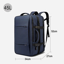 Load image into Gallery viewer, Expandable Business Backpack for Men - 17.3" Laptop, USB, Waterproof Travel Bag