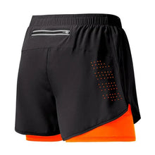 Load image into Gallery viewer, Men’s 2-in-1 Running Shorts – Quick-Dry Double Layer Gym Shorts for Training, Workout & Bodybuilding (Black)