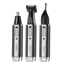 Load image into Gallery viewer, KM-6631 3-in-1 Professional Rechargeable Nose & Ear Hair Trimmer Personal Care Tools for Men