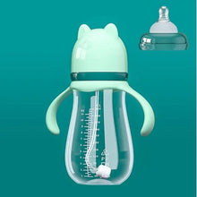 Load image into Gallery viewer, Baby Milk Feeding Bottle Set With Handle Infant Bottles Silicone Nipple BPA