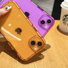 Load image into Gallery viewer, Luxury Fluorescence Phone Case For iPhone 13 14Pro Max 14 Plus Shockproof Clear Soft Silicone Cover Shockproof Thin Transparent Case Drop Protection for iPhone