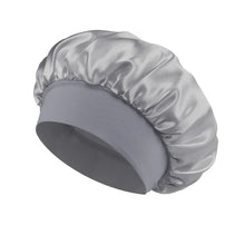 Load image into Gallery viewer, Women’s Satin Bonnet – Wide-Brim Night Sleeping & Hair Care Cap