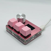 Load image into Gallery viewer, O3C SayoDevice OSU O3C Rapid Trigger Hall Switches Magnetic Pink Switches Keyboard With Knob Screen Copy Paste Shotcut