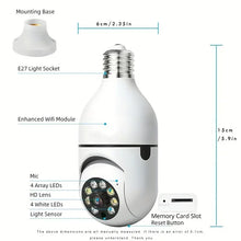Load image into Gallery viewer, 2Pc Ease Life APP-Light Bulb Security Cameras Outdoor Wireless WiFi Camera 5GHz, 360 Degree, E27 Light Socket Screw In Securi
