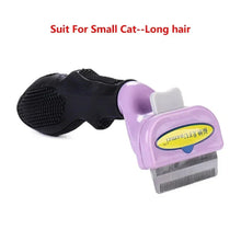 Load image into Gallery viewer, Cat & Dog Hair Removal Comb – Professional Grooming Brush for Shedding Control, Massage & Cleaning | Stainless Steel Deshedding Tool