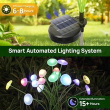 Load image into Gallery viewer, Solar Mushroom Garden Lights – Dual Mode LED Waterproof Outdoor Decor