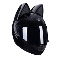 Load image into Gallery viewer, Cat Ear Motorcycle Helmet Full Face Detachable DOT Certification Safety Moto Helmet For Women Men Breathable Gift For Girlfriend