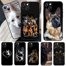Load image into Gallery viewer, Cartoon German Shepherd Phone Case MAsk Dog Case For iPhone 13 12 Mini 11 14 Pro Max 6S 8 7 Plus SE 2022 2020 X XS Max XR Back Cover Poodle Dog Phone Case Compatible with iphone