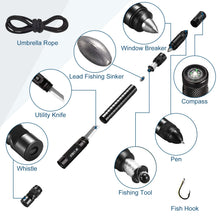 Load image into Gallery viewer, Multifunctional Outdoor Camping Tactical Pen Survival Gear Self-Defense Pen Rescue Hiking Outdoor Survival Tool With Compass