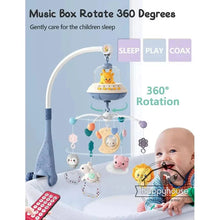 Load image into Gallery viewer, Musical Baby Crib Mobile - Lights, Music & Projection | Remote Control Crib Toy for Newborns