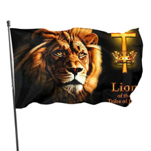 Load image into Gallery viewer, Tribe of Judah Lion Flag,Uv Fade Resistant Flag for Outdoor House Porch Welcome Holiday Home/School/Party Decoration,Garden Flag