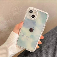 Load image into Gallery viewer, Cute Love Heart Soft Shockproof Bumper Transparent Phone Case For iPhone 12 13 Pro Max Silicone Back Cover Case Cute Side Small Pattern for Women Girls Soft Silicone Shockproof Protective Cover