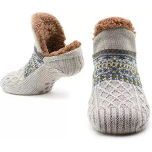 Load image into Gallery viewer, Thermal Mens Fluffy Slipper Socks Winter Warm Women Short Cotton Thickened Home Sleeping Soft Non Slip Grip Fuzzy Floor Socks