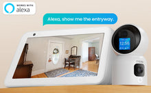 Load image into Gallery viewer, ZOSI 360° Smart Home Security Camera PTZ Auto Tracking Baby Monitor AI Panoramic HD Night Vision Indoor WiFi Surveillance Camera
