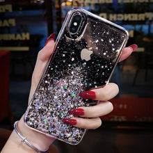 Load image into Gallery viewer, Glitter Luxury Soft Phone Case For iPhone 13 mini 12 Pro 11 ProMax For iPhone XR XS Max X 8 7 6s 6 Plus Back Cover Case Fashion Glitter Silicone Clear Shiny Sparkly Soft Flexible Shock-Absorbing Slim Protective Case