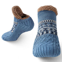 Load image into Gallery viewer, Thermal Mens Fluffy Slipper Socks Winter Warm Women Short Cotton Thickened Home Sleeping Soft Non Slip Grip Fuzzy Floor Socks