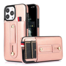 Load image into Gallery viewer, Luxury Leather Phone Case For iPhone 14 13 12 Mini 11 Pro X XS Max XR Business Elegant Men Wallet Card Slot Cover Wallet Case With Card Holder PU Leather iPhone Case