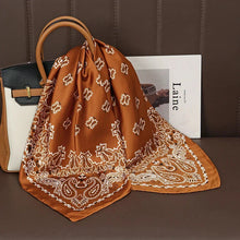 Load image into Gallery viewer, Luxury Satin Silk Square Scarf – Shawl, Hijab & Fashion Wrap 2023
