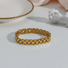 Load image into Gallery viewer, Luxury 18K Gold Plated Waterproof Wrist Bracelets for Women Stainless Steel Popular Watch Band Bracelets Jewelry Accessories