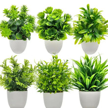 Load image into Gallery viewer, Artificial Plants with Plastic Pots for Home Decor
