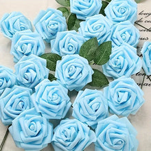 Load image into Gallery viewer, 25pcs Artificial Flowers, Fake Flowers Roses W/stem For DIY Wedding Bouquets Centerpieces Arrangements Party Home Decorations