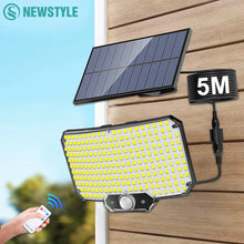 Load image into Gallery viewer, 234/318/348 LED Solar Motion Sensor Light – Super Bright Outdoor Floodlight with 3 Modes, IP65 Waterproof, Remote Control & Wide-Angle Illumination