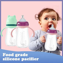 Load image into Gallery viewer, Baby Milk Feeding Bottle Set With Handle Infant Bottles Silicone Nipple BPA