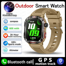 Load image into Gallery viewer, New For Huawei Xiaomi Military GPS Smart Watch Men Flashlight Compass Waterproof Outdoor Sport Tracker Bluetooth Call Smartwatch