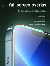 Load image into Gallery viewer, 2Pcs Luminous Protective Glass For iPhone 14 13 12 11 Pro Max X XR XS Screen Protector For 7 8 6 Plus SE3 Glowing Tempered Glass Luminous Glowing Tempered Glass Screen Protector for iPhone