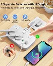 Load image into Gallery viewer, LDNIO Power Strip Adapter for Europlug 4 USB Output Electrical Socket With Extension Cable Surge Protector Home Plug SE2435