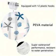 Load image into Gallery viewer, Patterned Waterproof Shower Curtain – PEVA Bathroom Partition & Decor