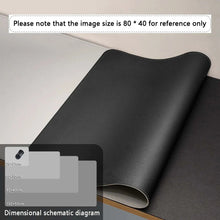 Load image into Gallery viewer, Large PU Leather Office Desk Mat – Waterproof Dual-Tone Mouse Pad & Keyboard Desk Protector for Home or Office