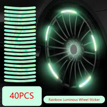 Load image into Gallery viewer, Car Wheel Hub Reflective Stripes - Safety Tire Warning Stickers for Night Driving