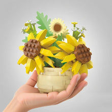 Load image into Gallery viewer, DIY Potted Plant Building Blocks Set - Rose Sunflower Succulents Bonsai Tree Romantic Garden Kids Model Bricks Toy Kit