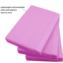 Load image into Gallery viewer, 20Pcs Disposable Nail Art Table Towel 13"x18" - 3 Ply Tattoo Bib Sheet for Patients Dentist or Medical Tray Cover and Nail Table