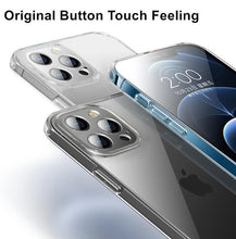 Load image into Gallery viewer, Ultra Thin Clear Soft Silicone Phone Case For iPhone 14 13 12 11 Pro Max XS X XR 7 8 Plus Mini Shockproof Protect Cover Crystal Clear Anti-Scratch Case Protect the Camera Lens Shockproof Bumper Cover Phone Case
