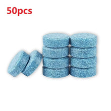 Load image into Gallery viewer, Car Windshield Washer Fluid Concentrated Tablets Solid Effervescent Wiper Tablet for Car Room Kitchen Window Glass Cleaning