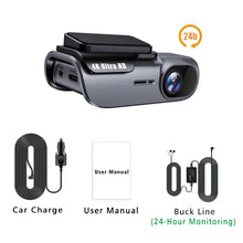 Load image into Gallery viewer, 4K Car Dash Camera with GPS Wi-Fi Car DVR UHD Recording Video Recorder 24H Parking Monitor Driving Vehicle Cam 170° Wide Angle
