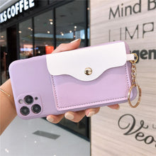 Load image into Gallery viewer, Luxury Wallet Phone Case For iPhone 13 Pro Max 11 12 Pro Max X XR XS 7 8 Plus 13 Mini Soft Silicone Handbag Card Phone Case Wallet Compatible iPhone Bag Cover