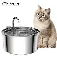 Load image into Gallery viewer, Stainless Steel Pet Water Fountain – USB Automatic Cat & Dog Bowl