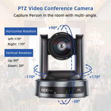 Load image into Gallery viewer, NDI/SDI 4K PTZ Camera 10X 20X zoom Video Conference Live Streaming HDMI USB IP POE 1080P for Church NetMeeting Broadcast Youtube