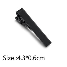 Load image into Gallery viewer, Simple Tie Clip Men Metal Copper Necktie Bar Clip Gold Silver Black 3 Bright Colors Best Gifts For Your Father Lover And Friends Simple Classic Bar Clasp Practical Necktie Accessories Fashion Men Tie Clips Luxury Clothing Jewelry