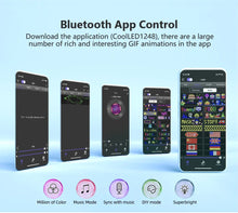 Load image into Gallery viewer, Waterproof LED Matrix Pixel Panel 5VUSB Flexible Addressable DIY Pattern Graffiti Scrolling Text Animation Display Car Bar Decor